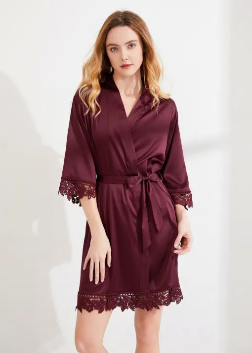 Mink Thick Satin Luxury Robe